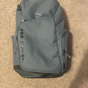 Gray/black nike elite backpack